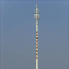 Q235 Broadcast Telecomminication Towers หอเสาอากาศ Monopole เสาอากาศ